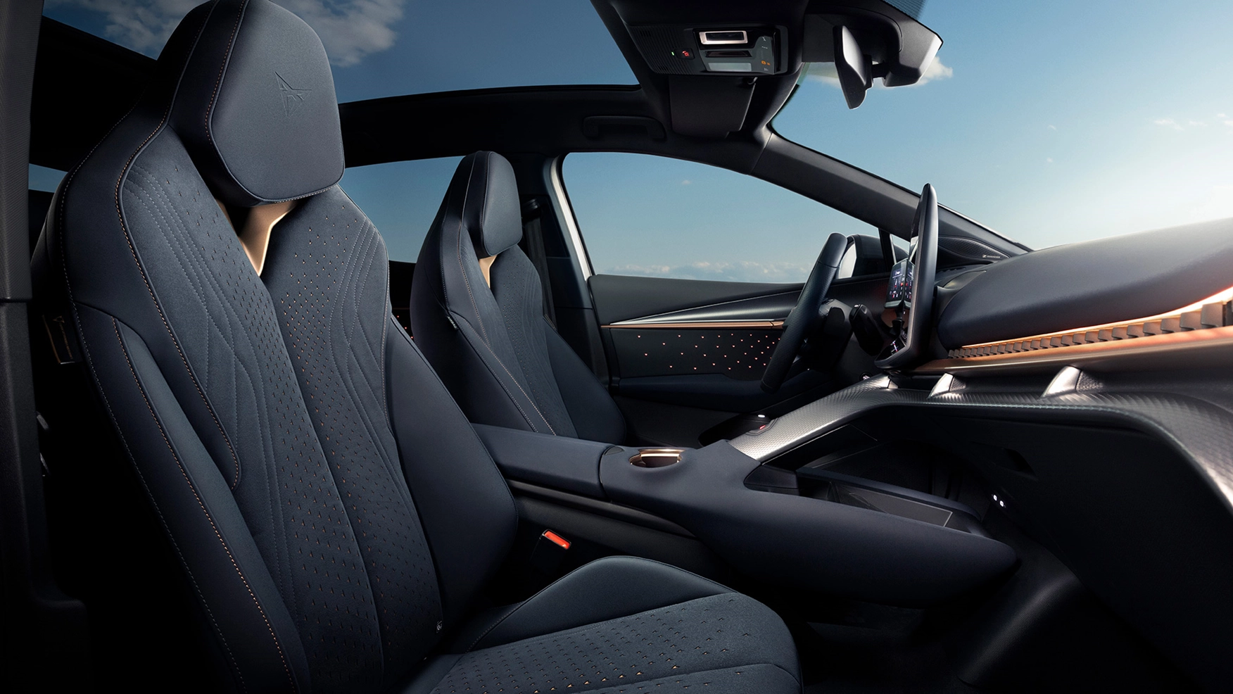 Intérieur soigné de la Cupra Tavascan